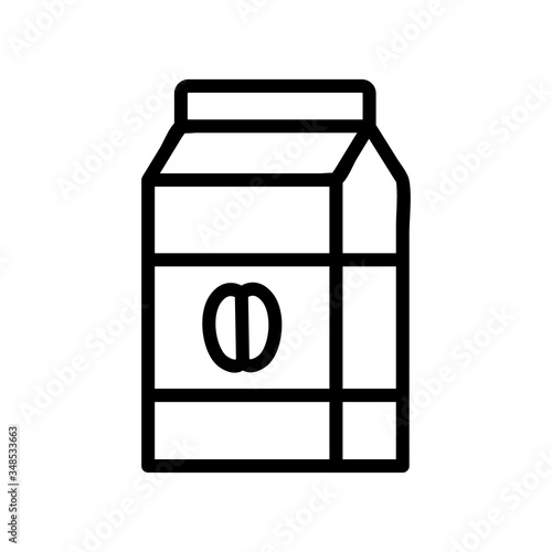 packaged muesli icon vector. packaged muesli sign. isolated contour symbol illustration