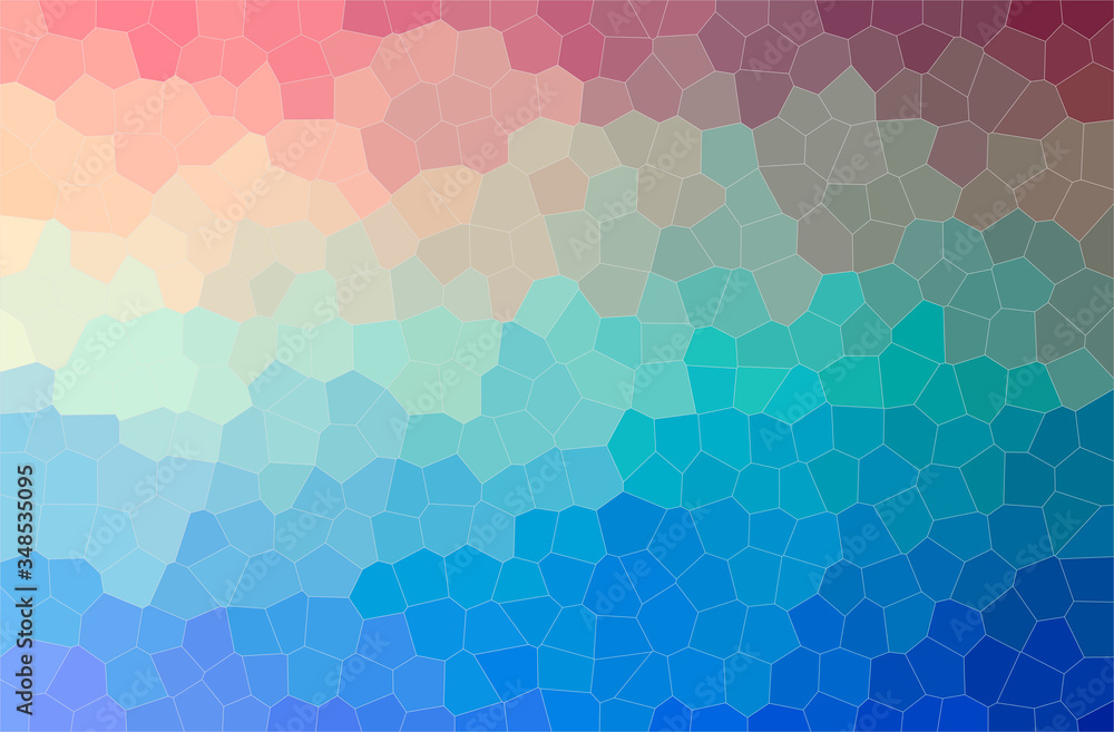 Abstract illustration of blue, yellow and purple Little Hexagon background Abstract illustration of blue, yellow and purple Little Hexagon background