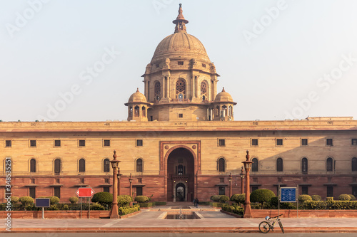 Presidential Palace or Rashtrapati Bhavan in New Delhi, India photo