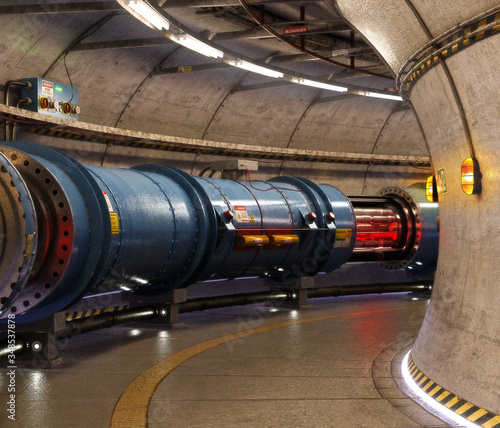 Research supercollider machine, underground Particle Accelerator photo