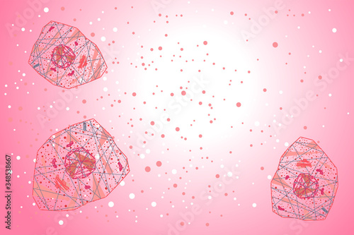 cytokine storm cell signalling vector horizontal background