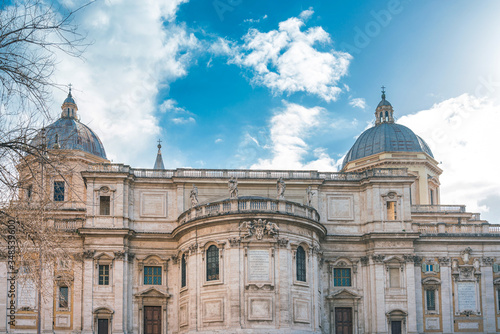 ROME, ITALY - January 17, 2019:Antique building view in Rome, ITALY