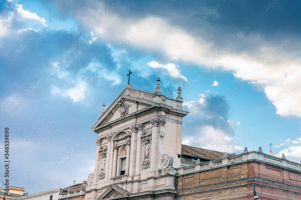 Obraz premium ROME, ITALY - January 17, 2019:Traditional Cathedral building in Rome, ITALY