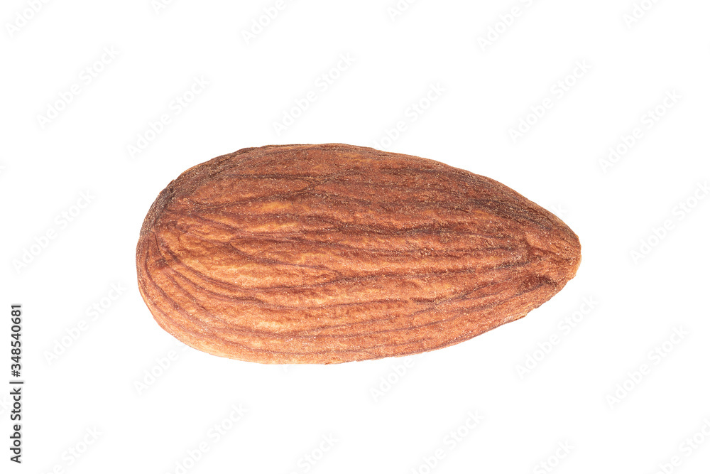 Almond. Close-up of delicious almond, isolated on white background Almond. Close-up of delicious almond, isolated on white background