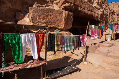Fotografie colore a Petra, Giordania