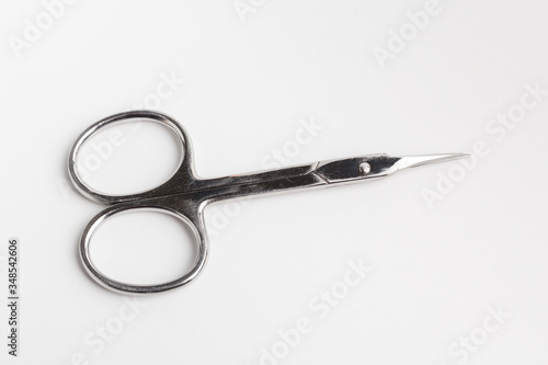 manicure scissors on a white background