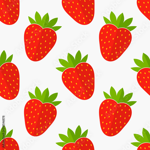 Strawberries seamless patern.