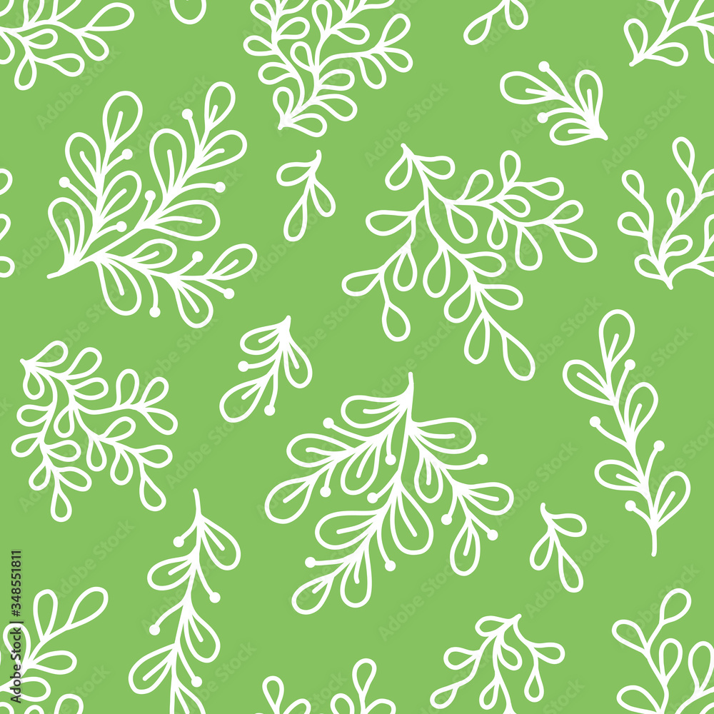 Seamless pattern with decorative floral background vector illustration