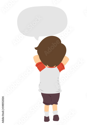 Kid Boy Hide And Seek Illus...