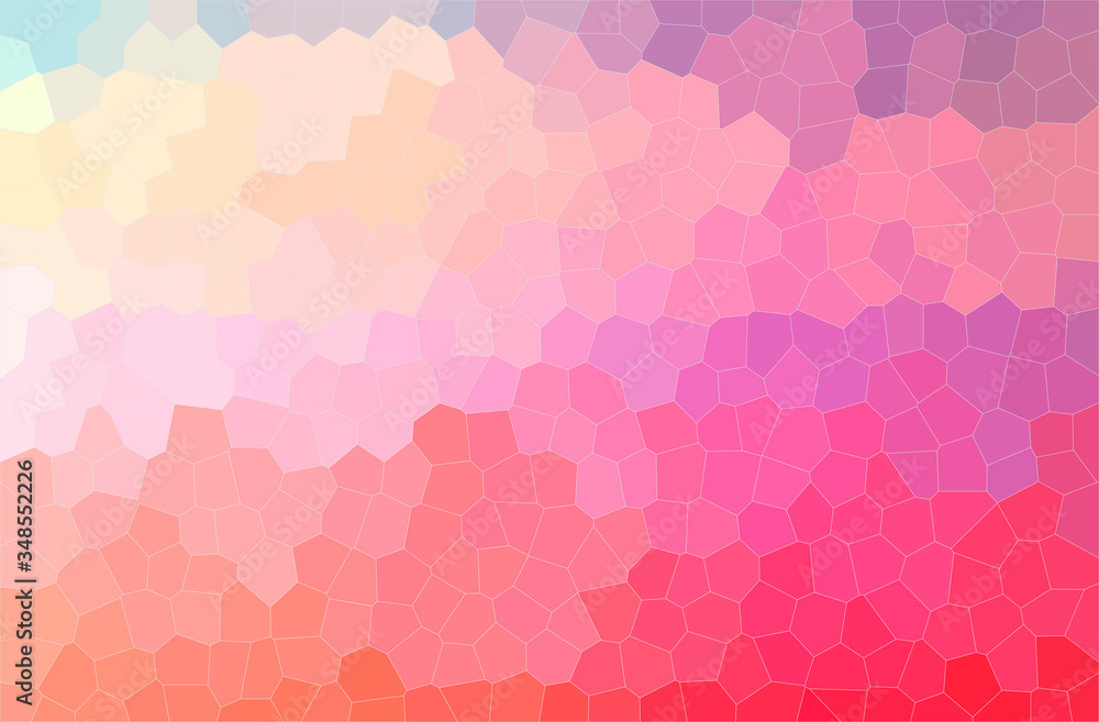 Abstract illustration of red Little Hexagon background