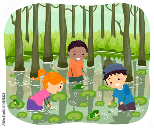Stickman Kids Swamp Water S...