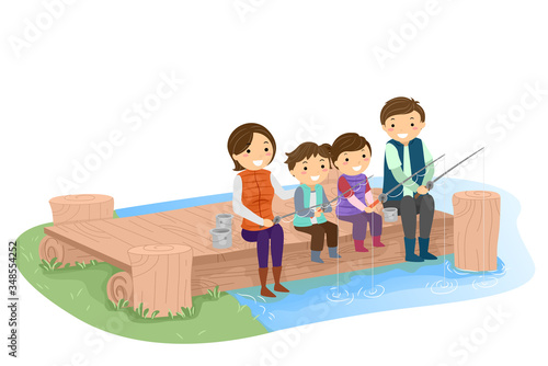 Stickman Family Lake Fishin...