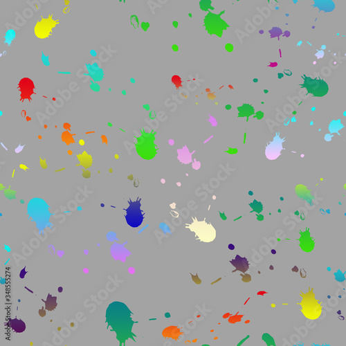 Spots color ,blot, bright seamless pattern