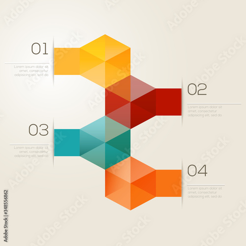 Modern infographic design template elements. Vector illustration for company and corporate business project and presentation.