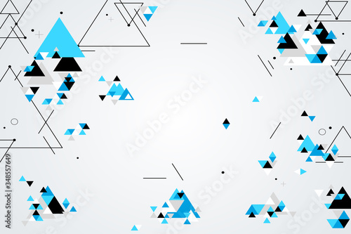 Abstract modern graphic elements vector background. Composition with geometric shape