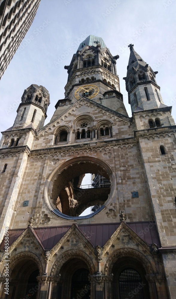 Kaiser Wilhelm Memorial Church in Berlin city