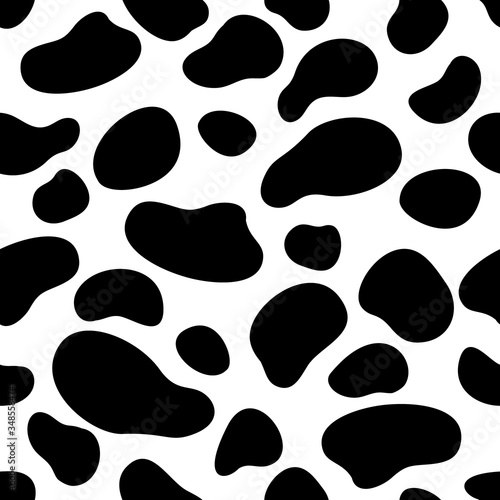 animal seamless pattern on white