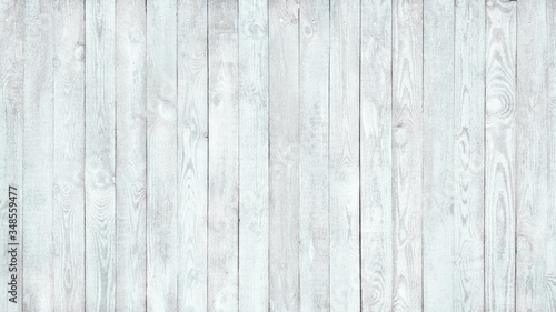 Rustic Old Shabby white Wood Wall Background.