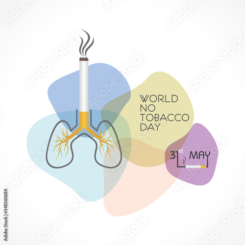 Illustration Of World No Tobacco Day - 31 may