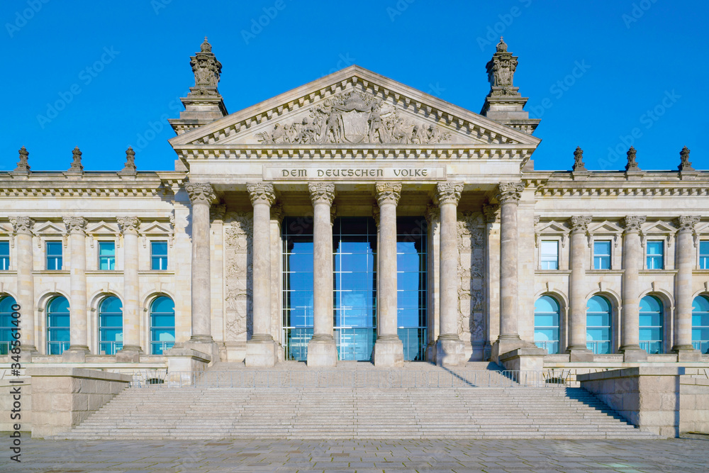 Obraz premium Reichstagsgebäude, Berlin, Germany