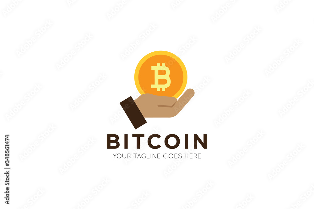 Obraz premium bit coin logo and icon vector illustration design template