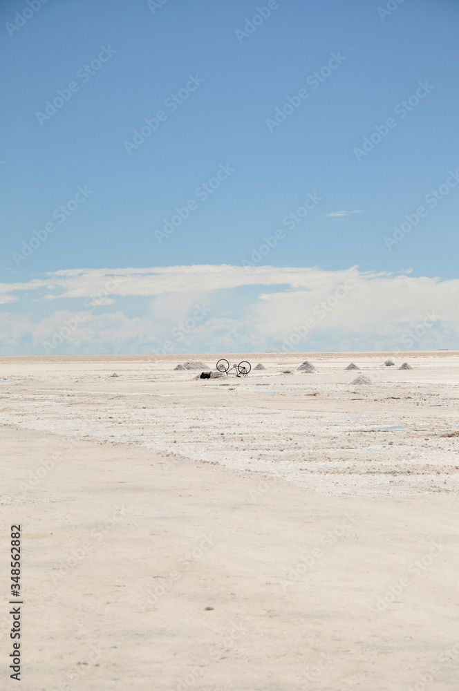 Salar De Uyuni Bolivian Salted Lake Desert Natural Landscape photography.