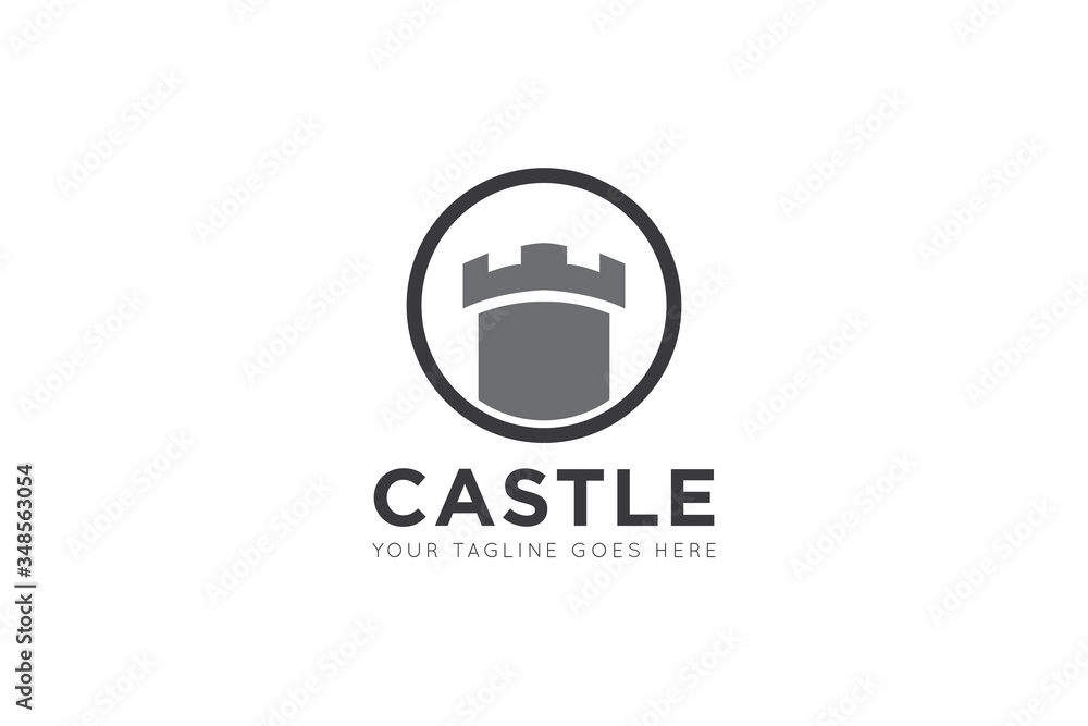 Castle logo and icon vector illustration design template Castle logo and icon vector illustration design template