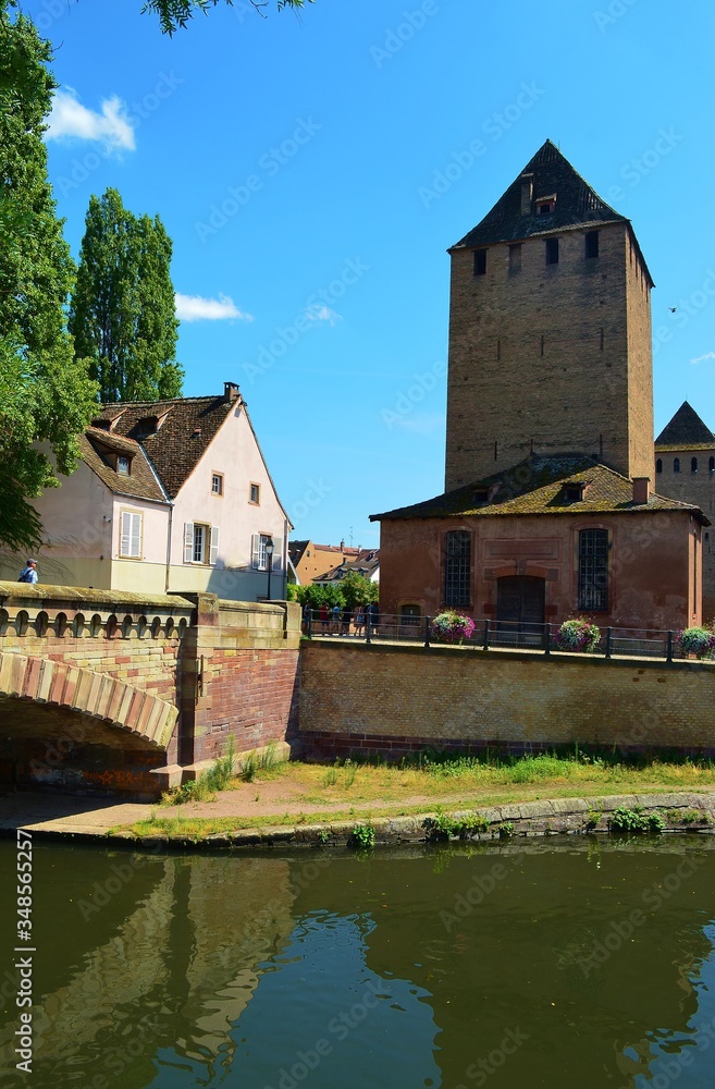 Naklejka premium ancient architecture of Strasbourg in France