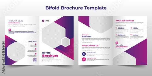 Creative Corporate & Business Bifold Flyer Brochure Template Design, abstract business bifold brochure, vector brochure template design. Brochure design, cover, annual report, poster, flyer
