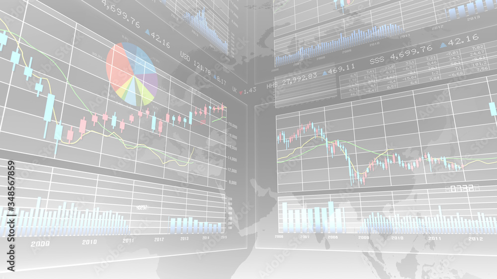 Business Data Graph finance Chart Bar 3D illustration background. Business Data Graph finance Chart Bar 3D illustration background.