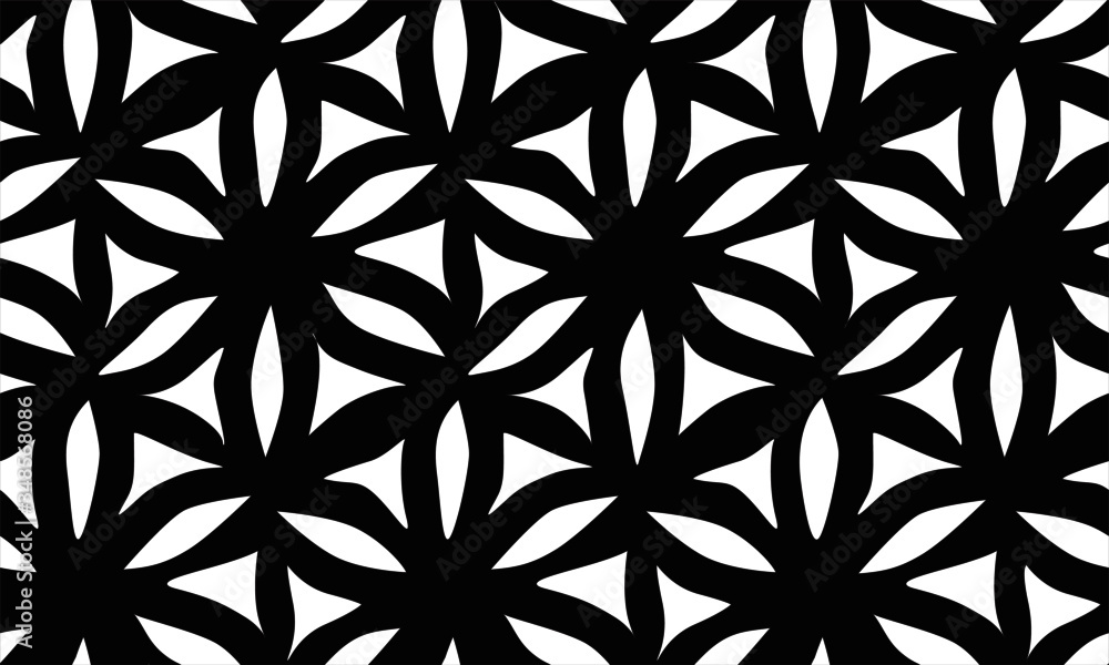 Abstract geometric hexagon pattern. Vector  background.