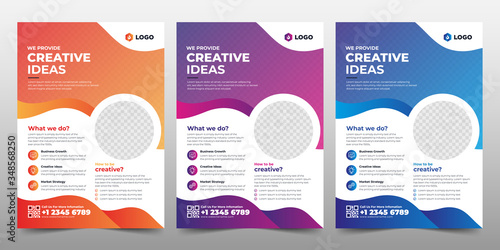 Creative Corporate & Business Flyer Brochure Template Design, abstract business flyer, vector template design. Brochure design, cover, annual report, poster, flyer