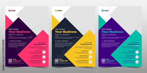 Creative Corporate & Business Flyer Brochure Template Design, abstract business flyer, vector template design. Brochure design, cover, annual report, poster, flyer