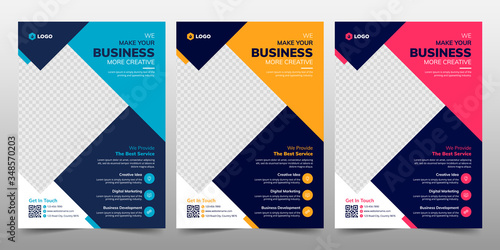 Creative Corporate & Business Flyer Brochure Template Design, abstract business flyer, vector template design. Brochure design, cover, annual report, poster, flyer