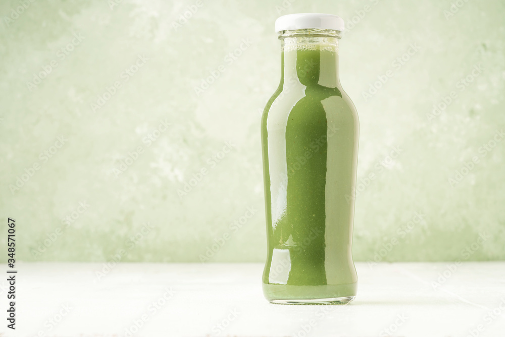 fresh green smoothie in a bottle for detox fresh green smoothie in a bottle for detox