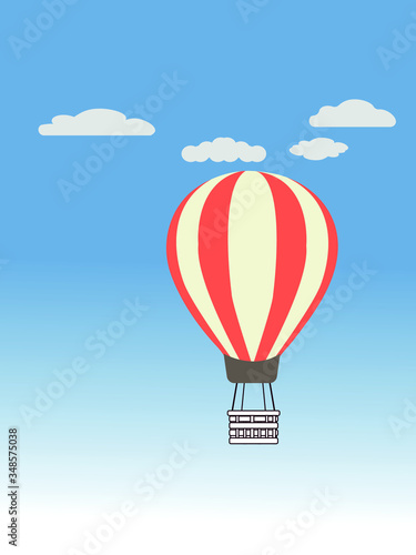 hot air ballon. balloon vector cartoon air-balloon. 