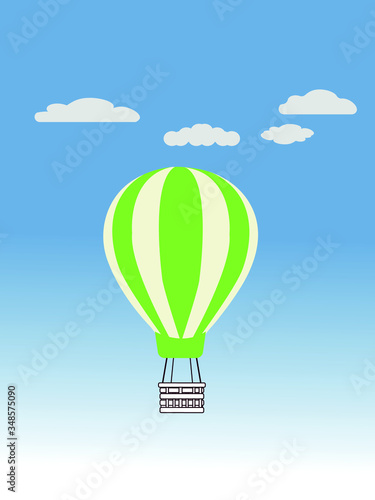 hot air ballon. balloon vector cartoon air-balloon. 