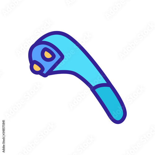 shiatsu massager icon vector. shiatsu massager sign. color symbol illustration