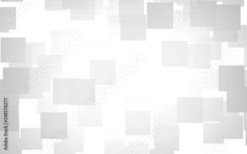 White abstract background. Misty backdrop with grey squares. 3D illustration