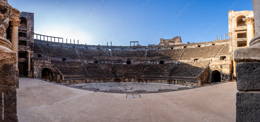 Roman Theatre in Bosra/ Syria during Civil War