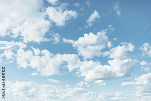 beautiful blue sky with white cloud