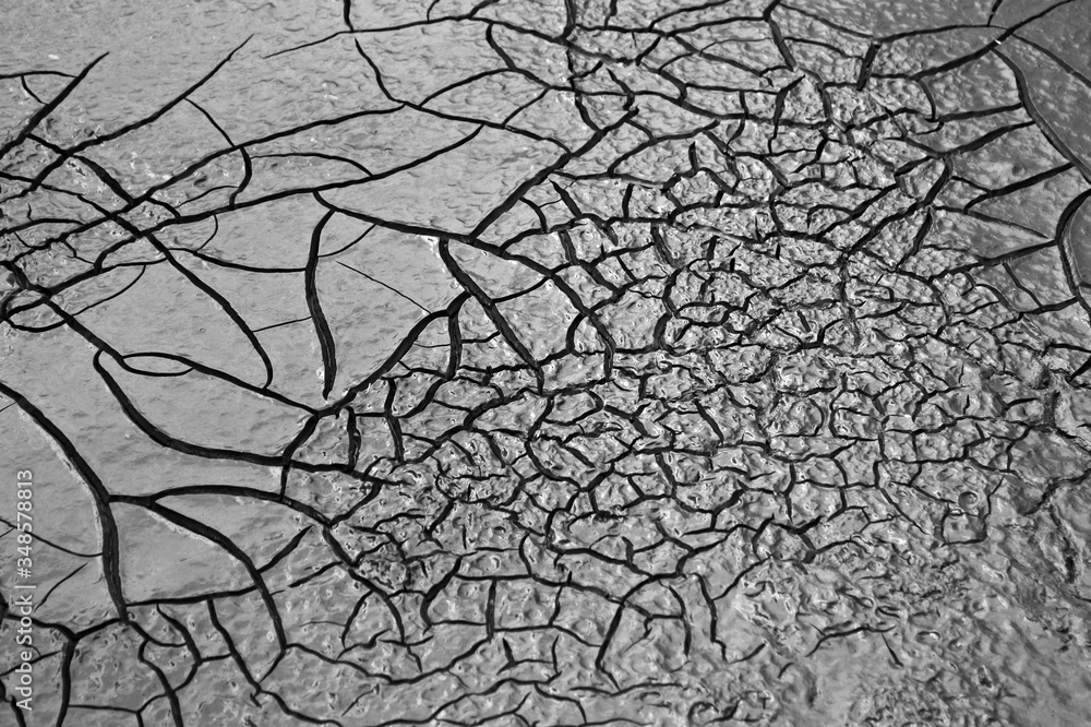 Cracked of dry soil in arid season. Dry cracked earth texture. Cracked of dry soil in arid season. Dry cracked earth texture.