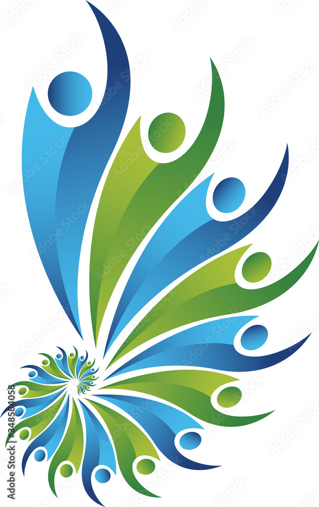 Fototapeta premium teamwork logo