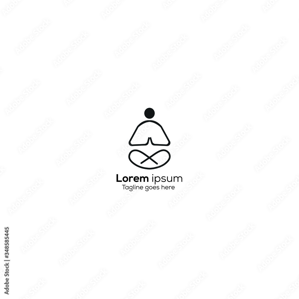 Obraz premium vector logo for business yoga