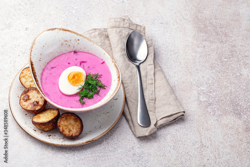 Cold beetroot soup