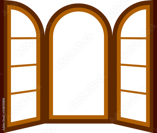 Open window frame