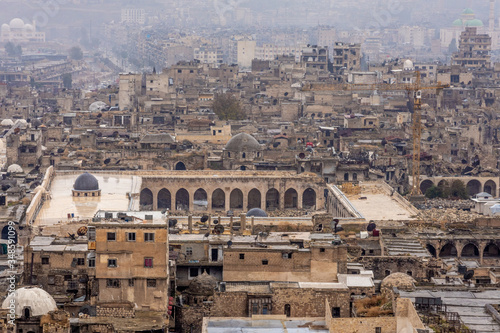 Civil War Damage in Aleppo, Syria