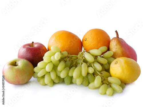 various multicolor tasty fruits close up