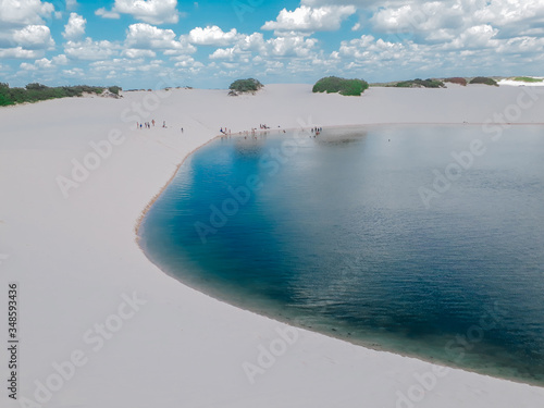Lagoon at Lençóis Maranhenses National Park, Barrerinhas, Maranhão, Brazil