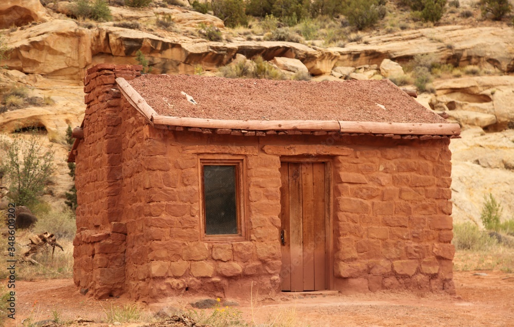 Historic Behunin Cabin in Capitol Reef National Park, Utah Historic Behunin Cabin in Capitol Reef National Park, Utah